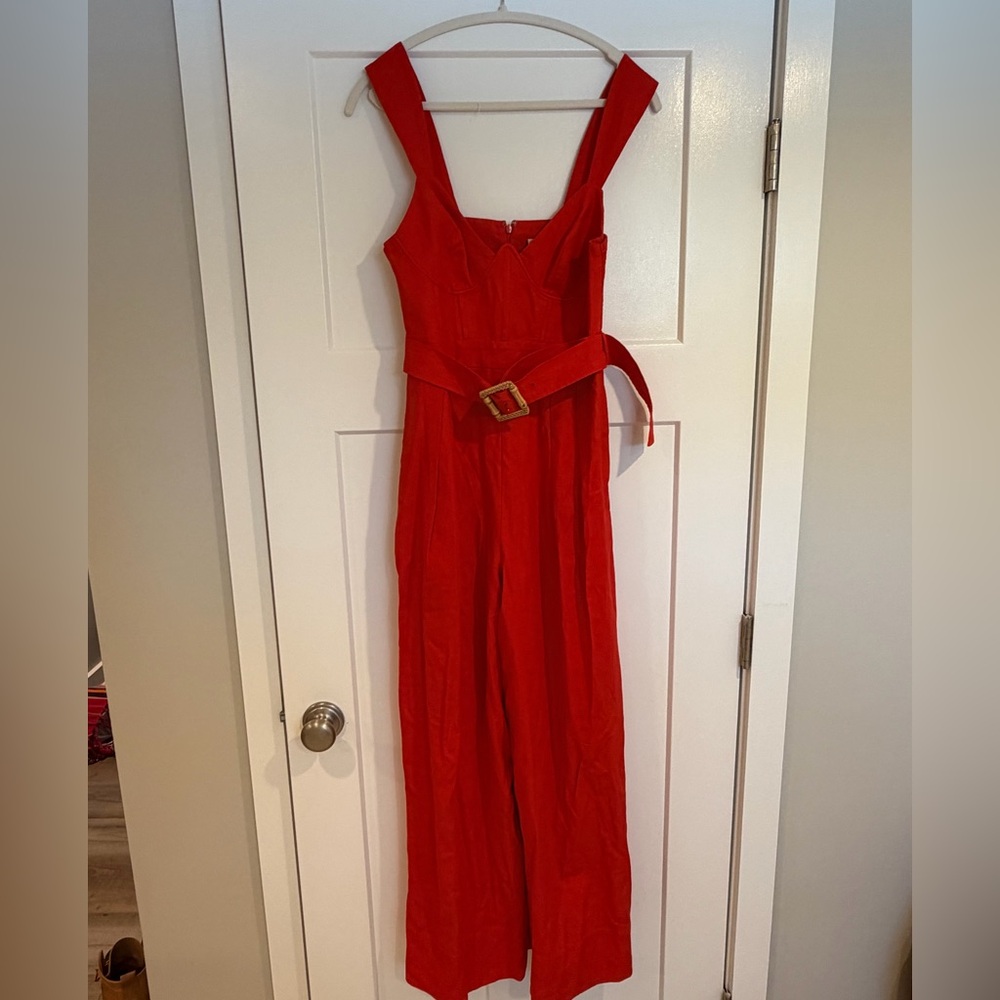FARM Rio Red Jumpsuit - Picture 4 of 5